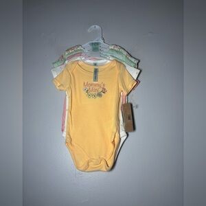 Charlotte & Star 5-Piece Set Bodysuits Baby Girl Size 3-6 months NEW